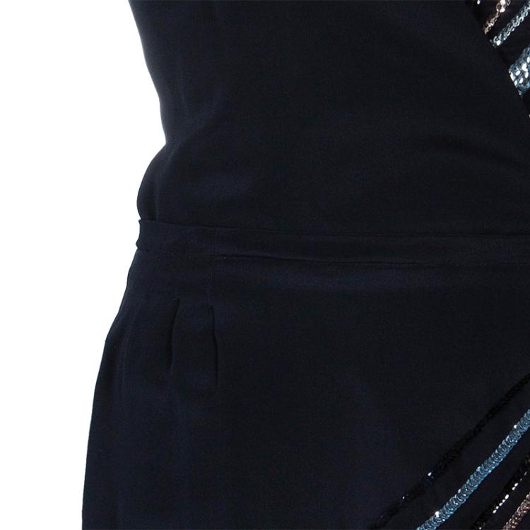 Pre Owned Marc by Marc Jacobs Black Sequin Dress L