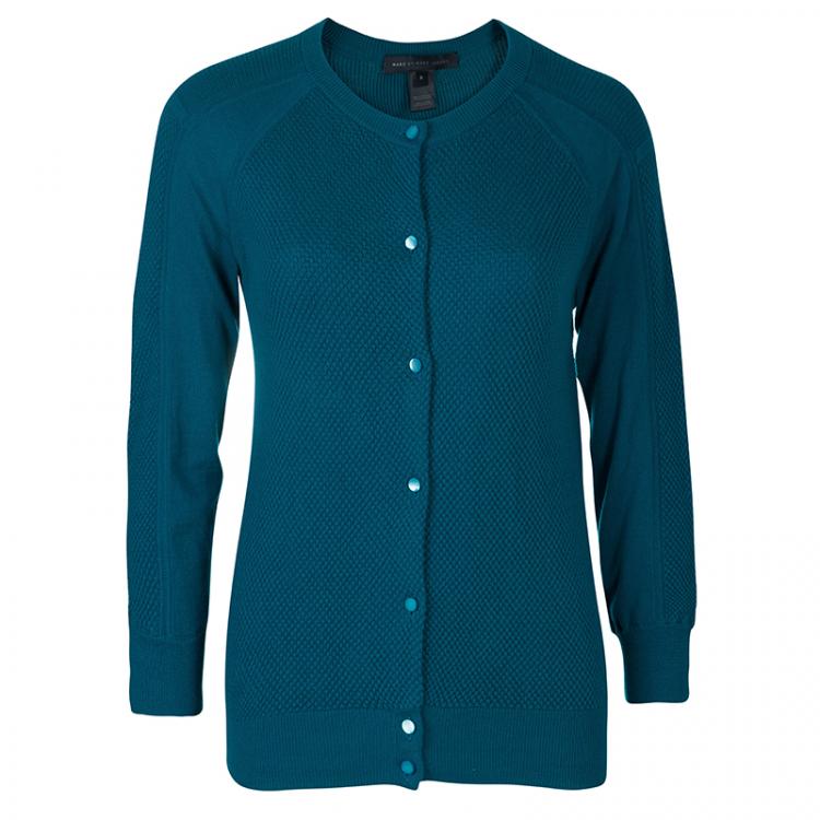 Marc by Marc Jacobs Teal Cardigan S Marc by Marc Jacobs | The Luxury Closet