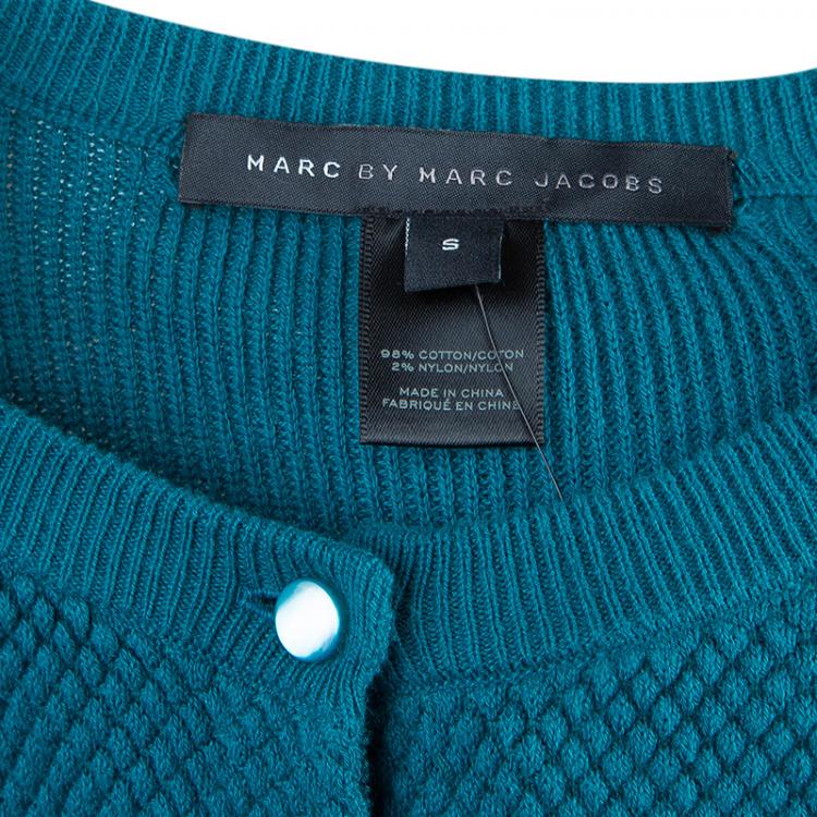 Pre Owned Marc by Marc Jacobs Teal Cardigan S