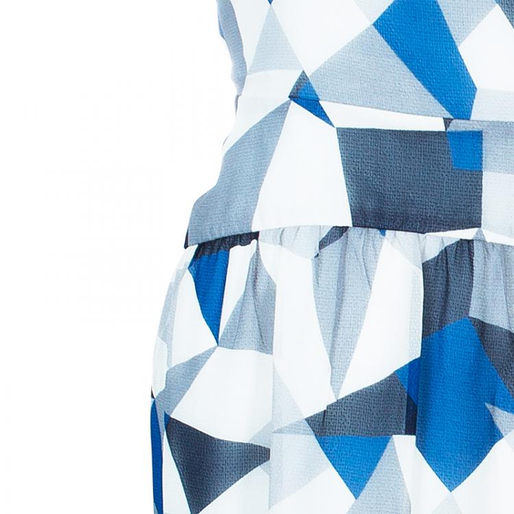 Pre Owned Marc by Marc Jacobs Geometric Printed Dress M
