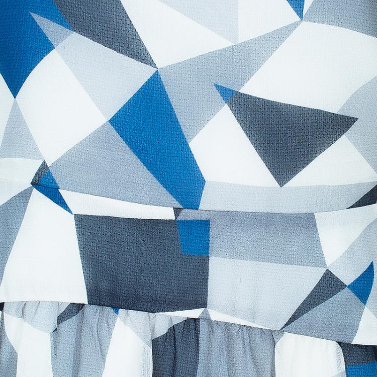 Pre Owned Marc by Marc Jacobs Geometric Printed Dress M