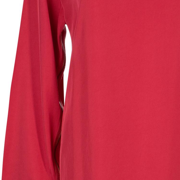 Pre Owned Marc by Marc Jacobs Pink Zipper Detail Shift Dress L