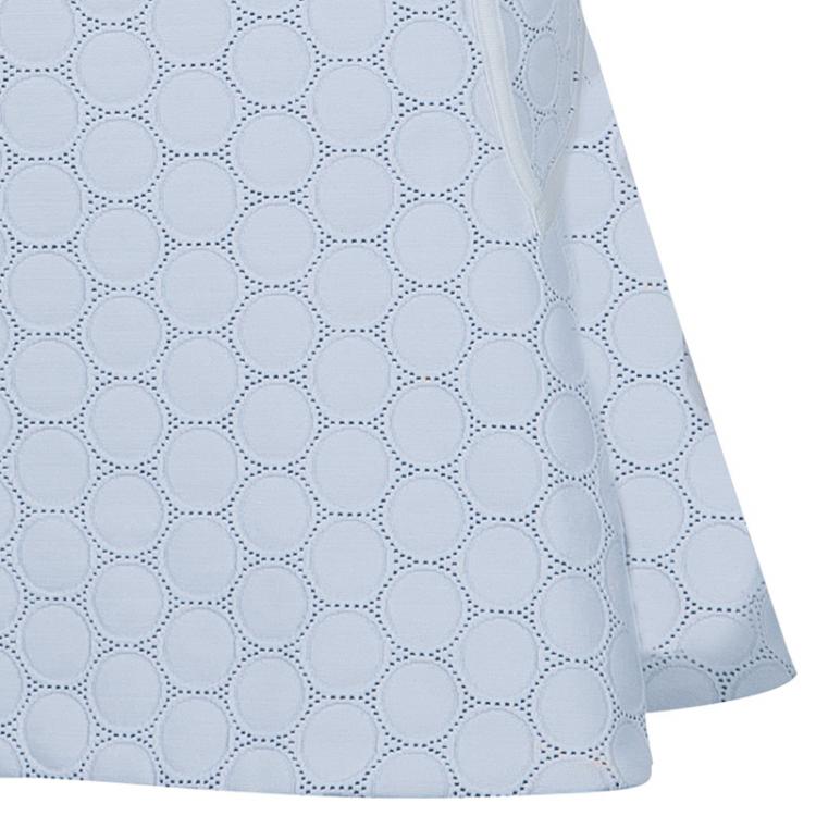 Pre Owned Marc by Marc Jacobs White Leyna Dotty Ponte Dress S