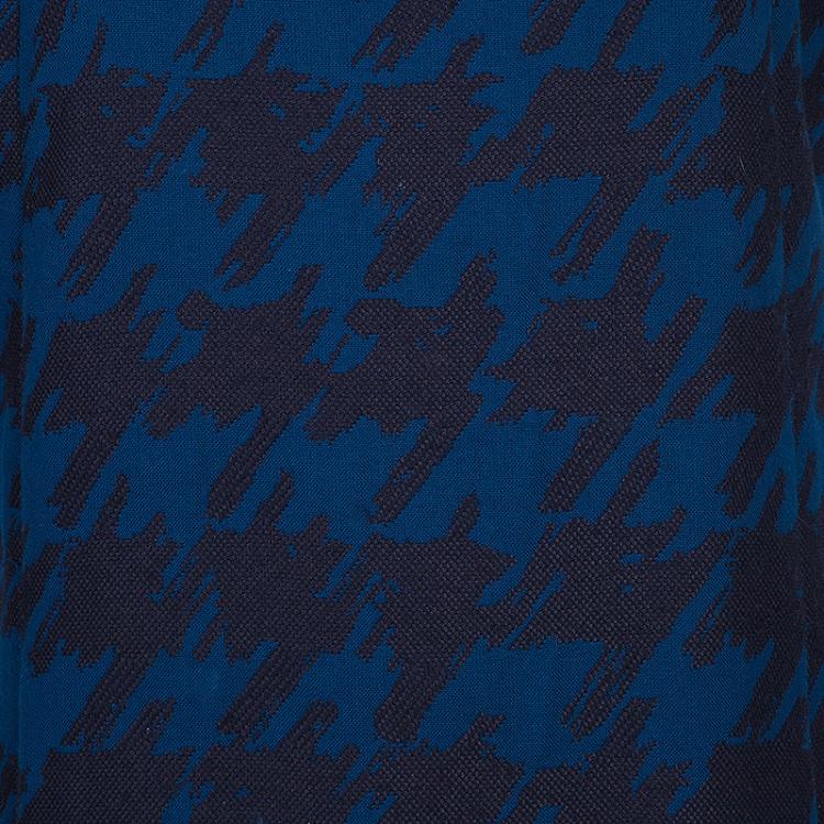 Pre Owned Marc by Marc Jacobs Blue Houndstooth Dress L