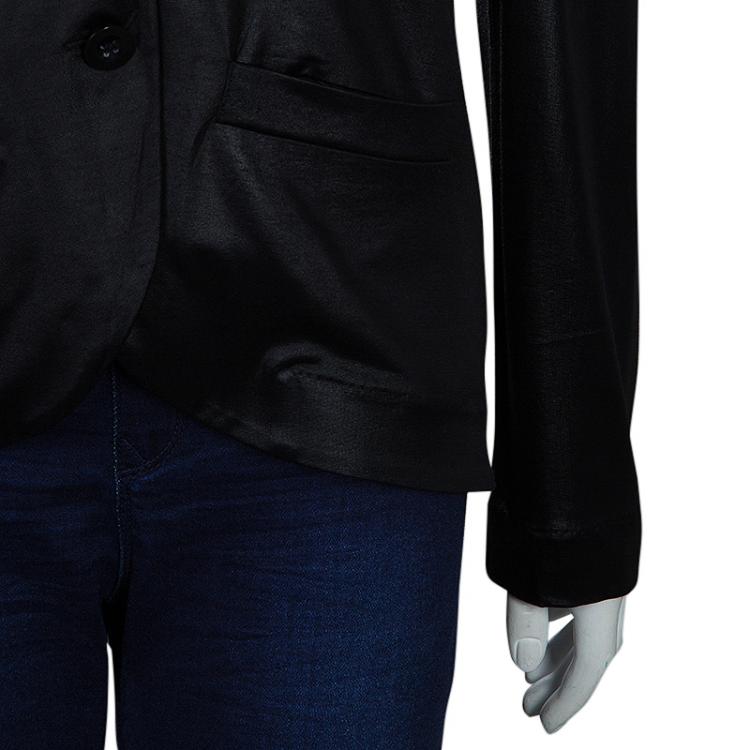 Pre Owned Marc by Marc Jacobs Black Acetate Blazer M