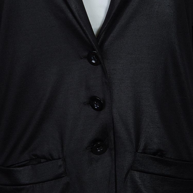 Pre Owned Marc by Marc Jacobs Black Acetate Blazer M