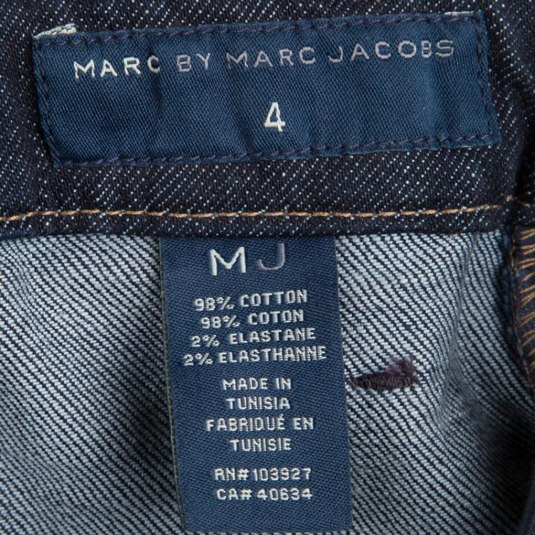 Pre Owned Marc by Marc Jacobs Indigo Dark Wash Denim Skirt S