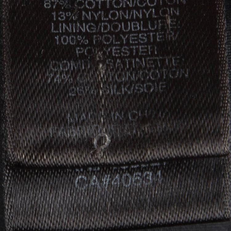 Pre Owned Marc By Marc Jacobs Black Textured Sleeveless Dress S