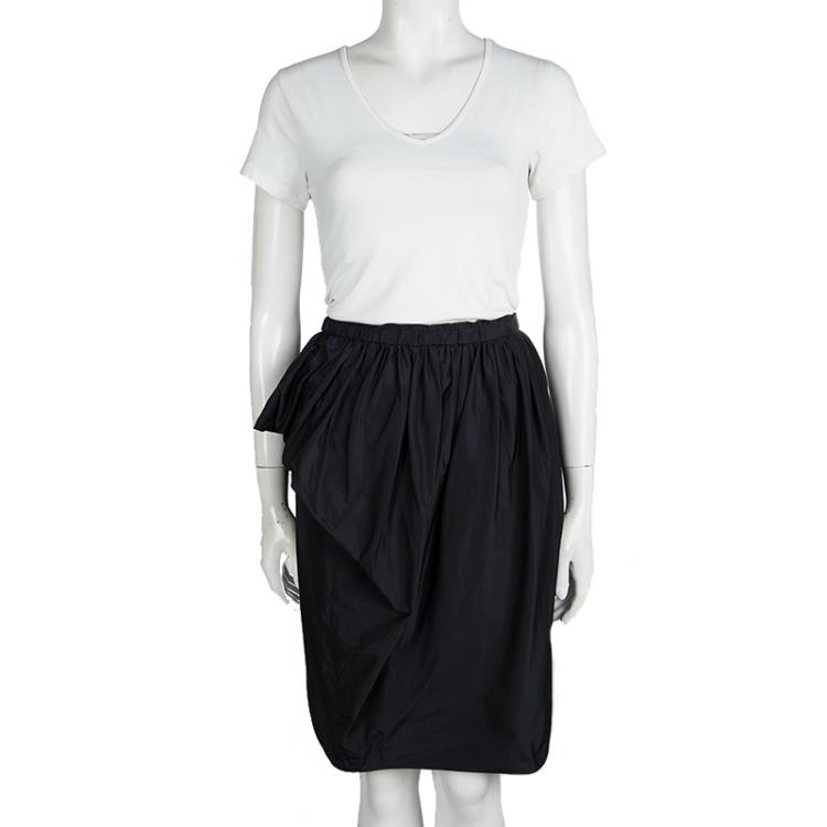 Pre Owned Marc by Marc Jacobs Normandy Blue Ruffle Detail Skirt M