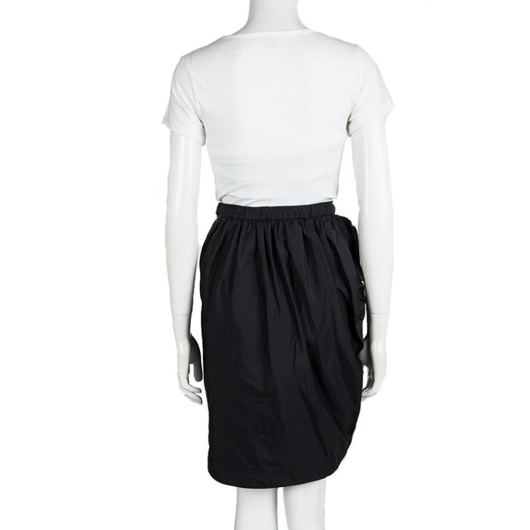 Pre Owned Marc by Marc Jacobs Normandy Blue Ruffle Detail Skirt M