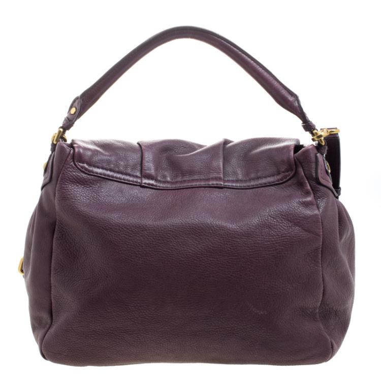 Pre Owned Marc by Marc Jacobs Old Burgundy Leather Classic Q Lil Ukita Crossbody Bag