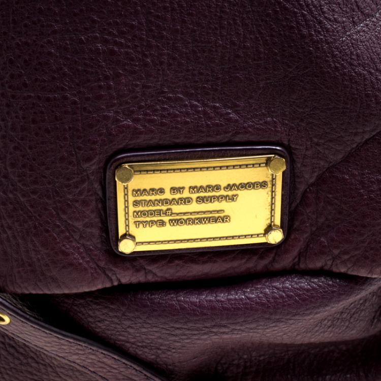 Pre Owned Marc by Marc Jacobs Old Burgundy Leather Classic Q Lil Ukita Crossbody Bag