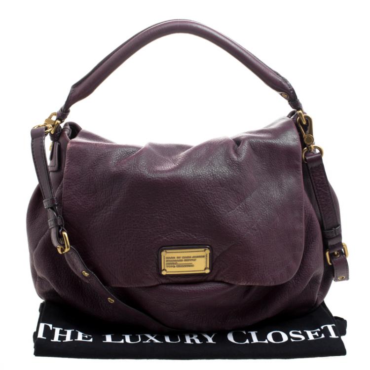 Pre Owned Marc by Marc Jacobs Old Burgundy Leather Classic Q Lil Ukita Crossbody Bag