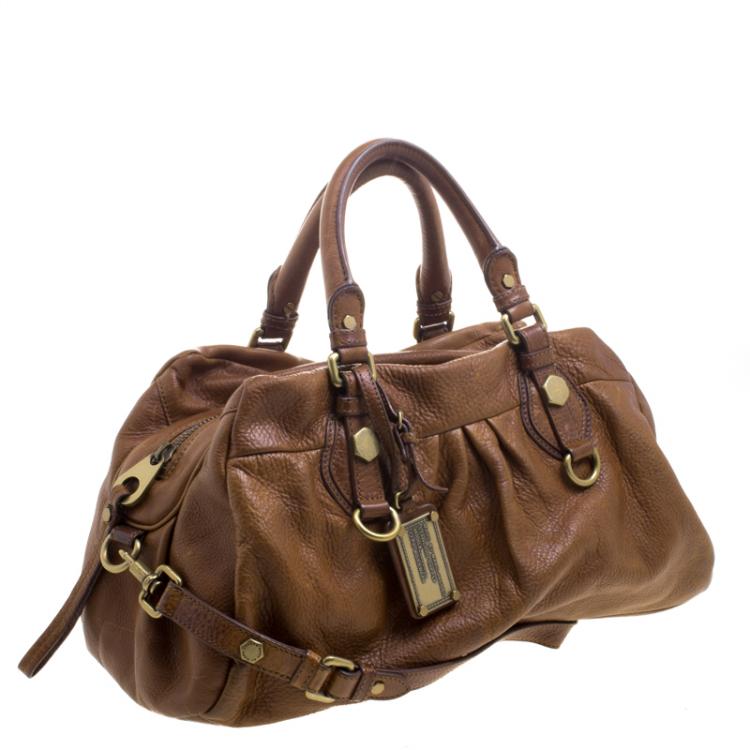 Pre Owned Marc by Marc Jacobs Brown Leather Classic Q Groove Shoulder Bag