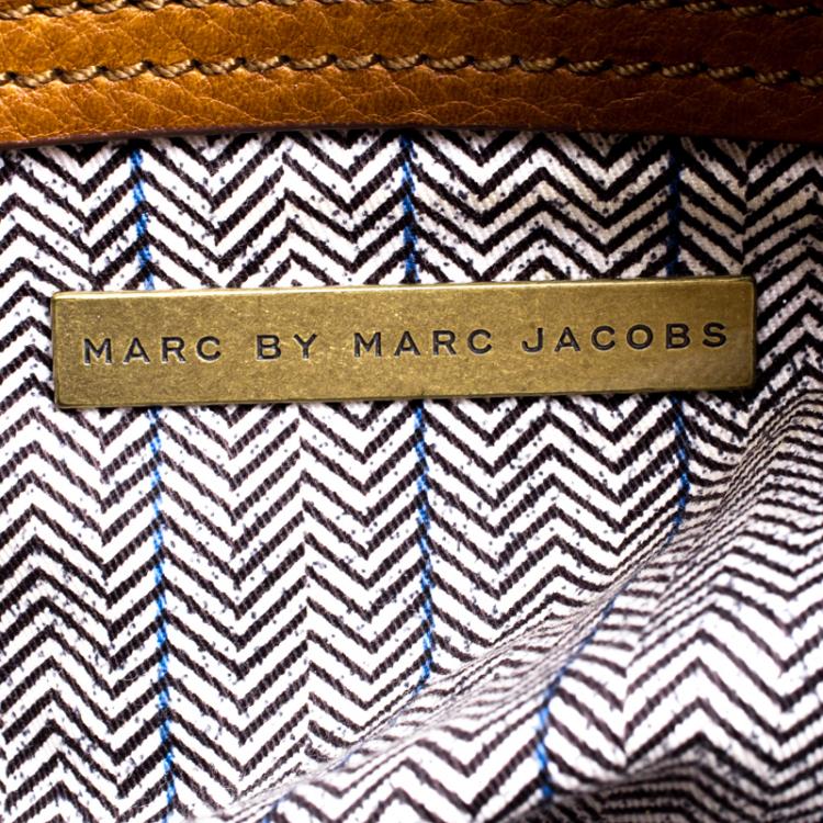 Pre Owned Marc by Marc Jacobs Brown Leather Classic Q Groove Shoulder Bag