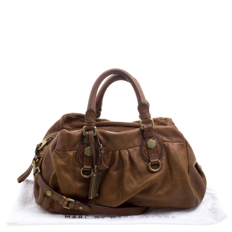 Pre Owned Marc by Marc Jacobs Brown Leather Classic Q Groove Shoulder Bag