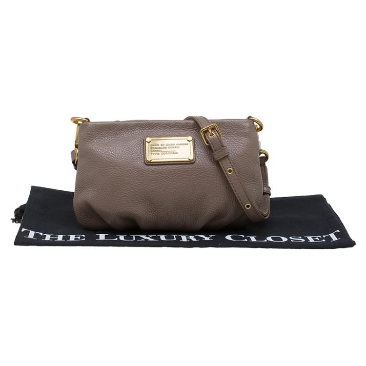 Pre Owned Marc by Marc Jacobs Brown Leather Classic Q Percy Crossbody