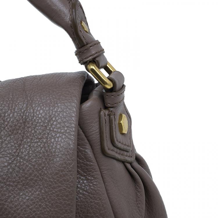 Pre Owned Marc by Marc Jacobs Beige Leather Classic Q Lil Ukita Satchel
