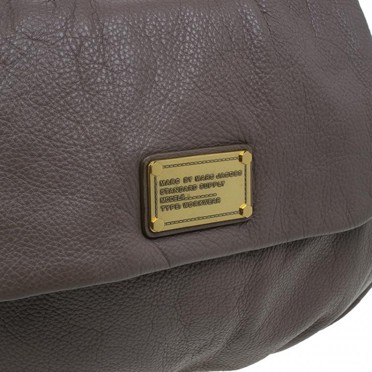 Pre Owned Marc by Marc Jacobs Beige Leather Classic Q Lil Ukita Satchel