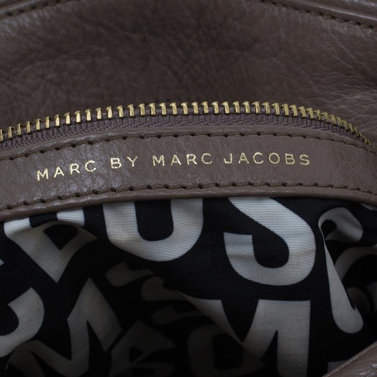 Pre Owned Marc by Marc Jacobs Beige Leather Classic Q Lil Ukita Satchel