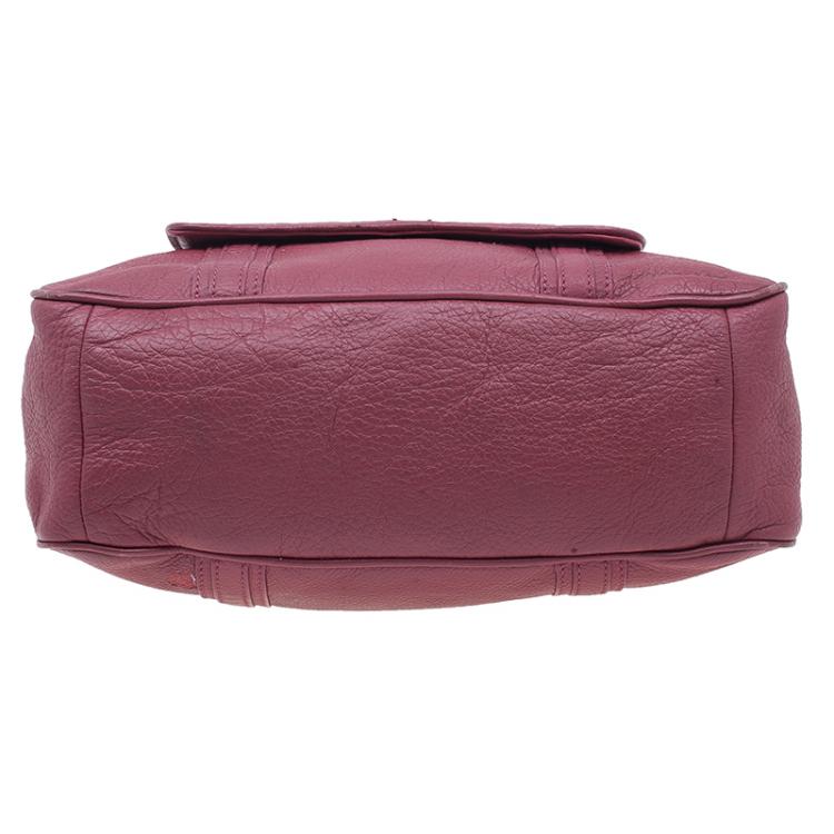 Pre Owned Marc by Marc Jacobs Red Leather Softy Jorie Satchel