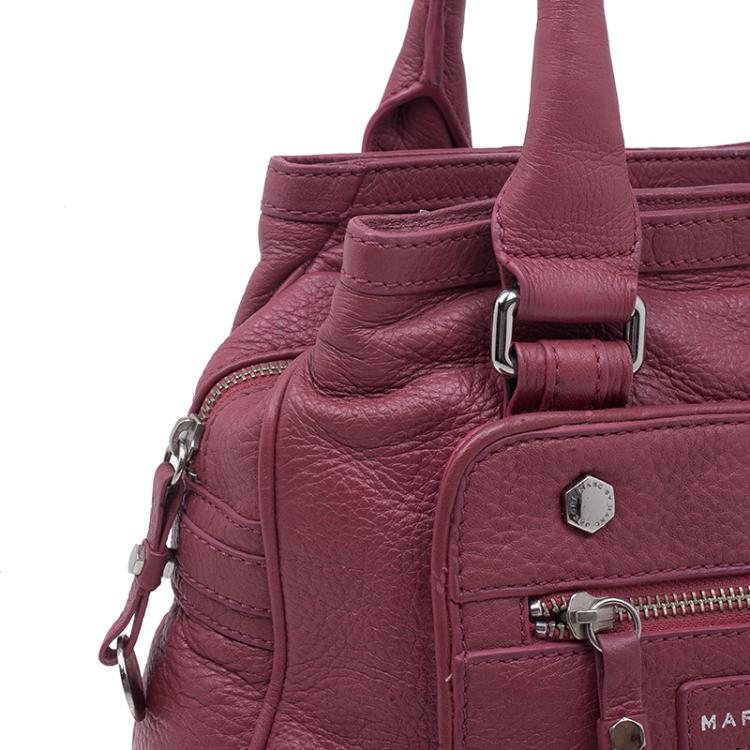 Pre Owned Marc by Marc Jacobs Red Leather Softy Jorie Satchel