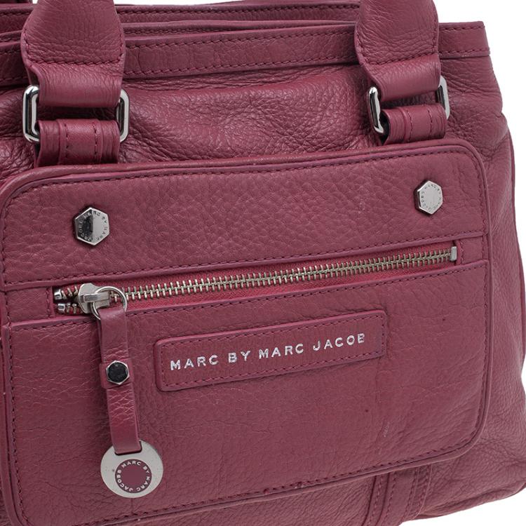 Pre Owned Marc by Marc Jacobs Red Leather Softy Jorie Satchel