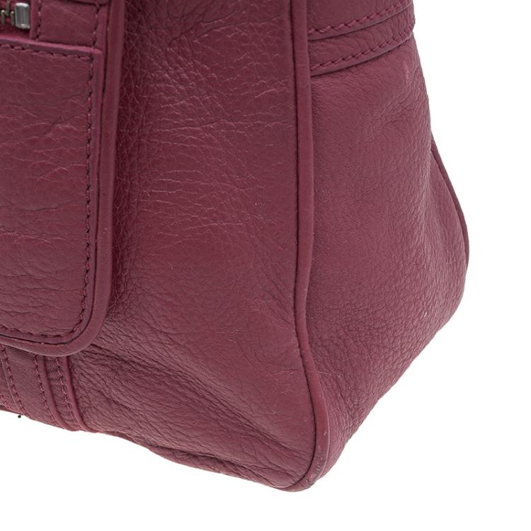 Pre Owned Marc by Marc Jacobs Red Leather Softy Jorie Satchel