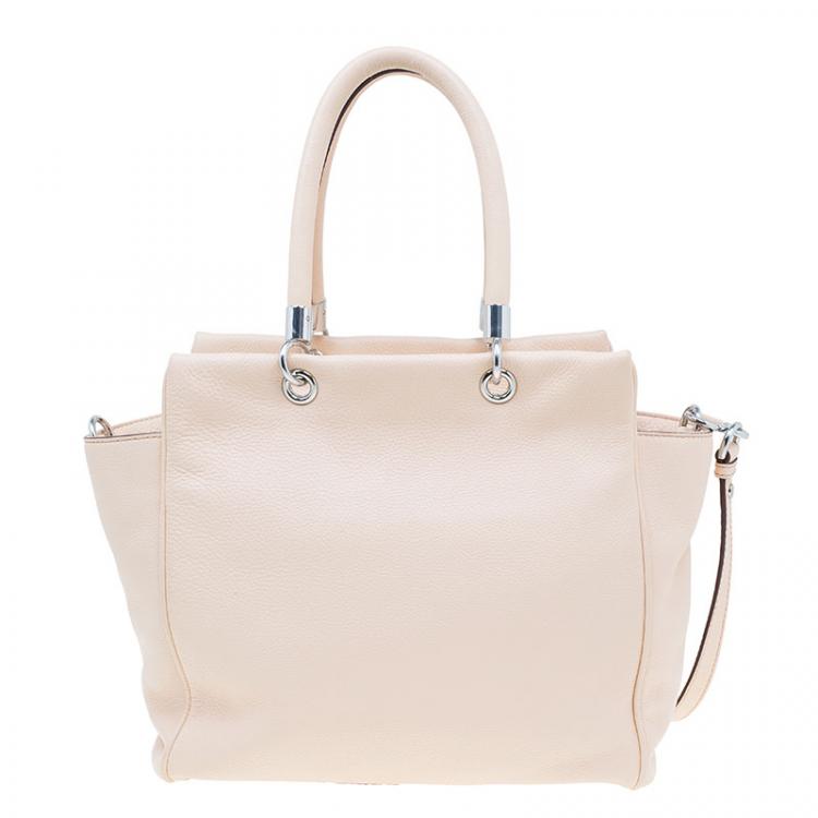 Pre Owned Marc by Marc Jacobs Nude Leather Bentley Too Hot To Handle Tote
