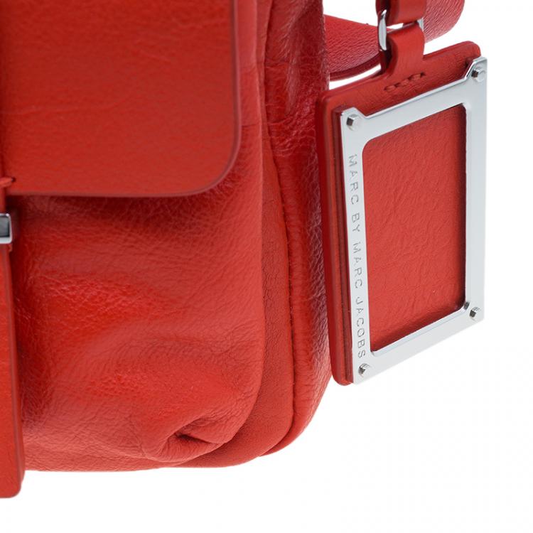 مملوكة مسبقًا Marc by Marc Jacobs Red Leather Werdie Camera Crossbody Bag