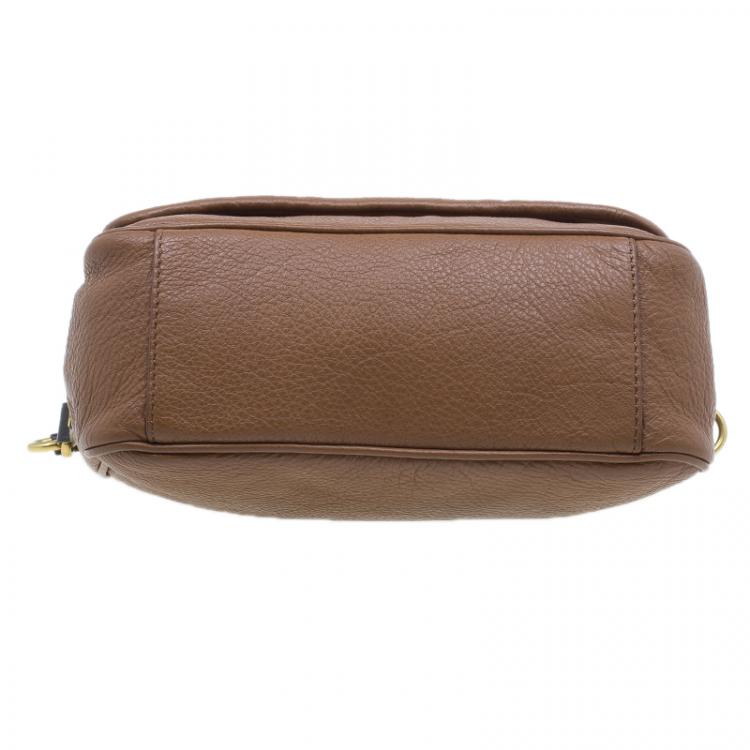 Pre Owned Marc by Marc Jacobs Brown Two Tone Leather Too Hot To Handle Shoulder Bag