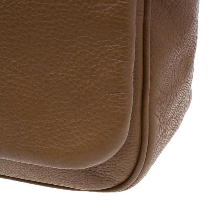 Pre Owned Marc by Marc Jacobs Brown Two Tone Leather Too Hot To Handle Shoulder Bag