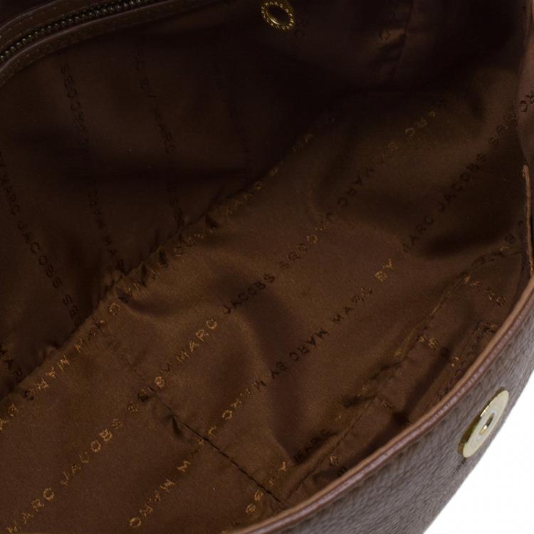Pre Owned Marc by Marc Jacobs Brown Two Tone Leather Too Hot To Handle Shoulder Bag