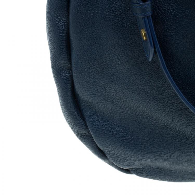 Pre Owned Marc by Marc Jacobs Blue Leather Huge Q Hillier Hobo