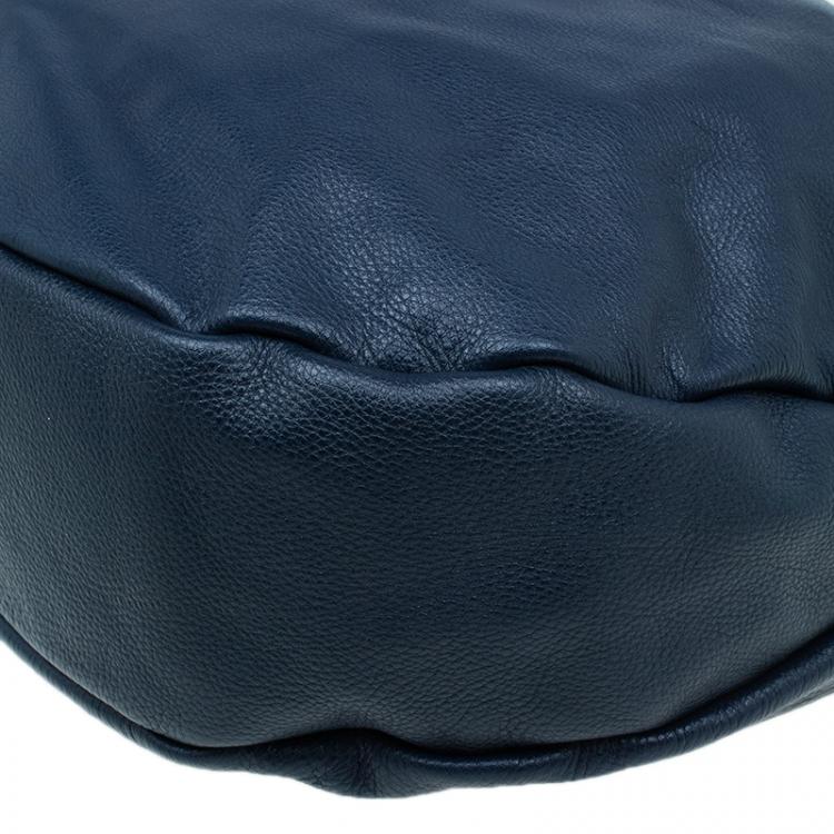 Pre Owned Marc by Marc Jacobs Blue Leather Huge Q Hillier Hobo