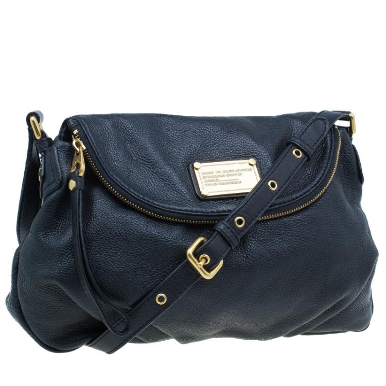 مملوكة مسبقًا Marc by Marc Jacobs Black Leather Classic Q Natasha Crossbody Bag