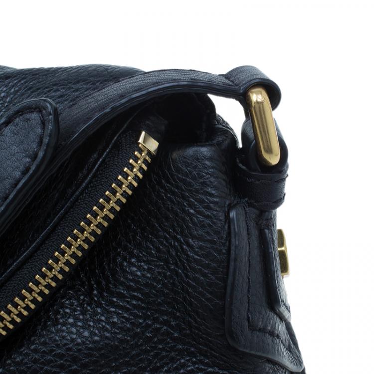مملوكة مسبقًا Marc by Marc Jacobs Black Leather Classic Q Natasha Crossbody Bag