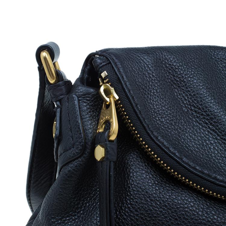 مملوكة مسبقًا Marc by Marc Jacobs Black Leather Classic Q Natasha Crossbody Bag