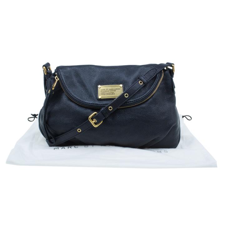 مملوكة مسبقًا Marc by Marc Jacobs Black Leather Classic Q Natasha Crossbody Bag