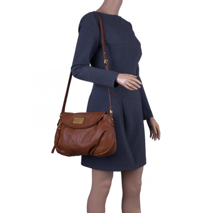 Pre Owned Marc by Marc Jacobs Brown Leather Classic Q Natasha Crossbody Bag