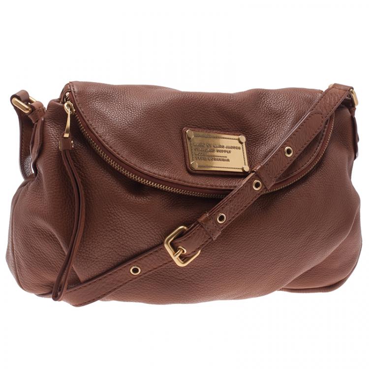Pre Owned Marc by Marc Jacobs Brown Leather Classic Q Natasha Crossbody Bag