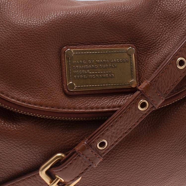 Pre Owned Marc by Marc Jacobs Brown Leather Classic Q Natasha Crossbody Bag