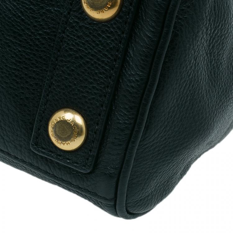 Pre Owned Marc by Marc Jacobs Black Leather Small Too Hot To Handle Tote Bag