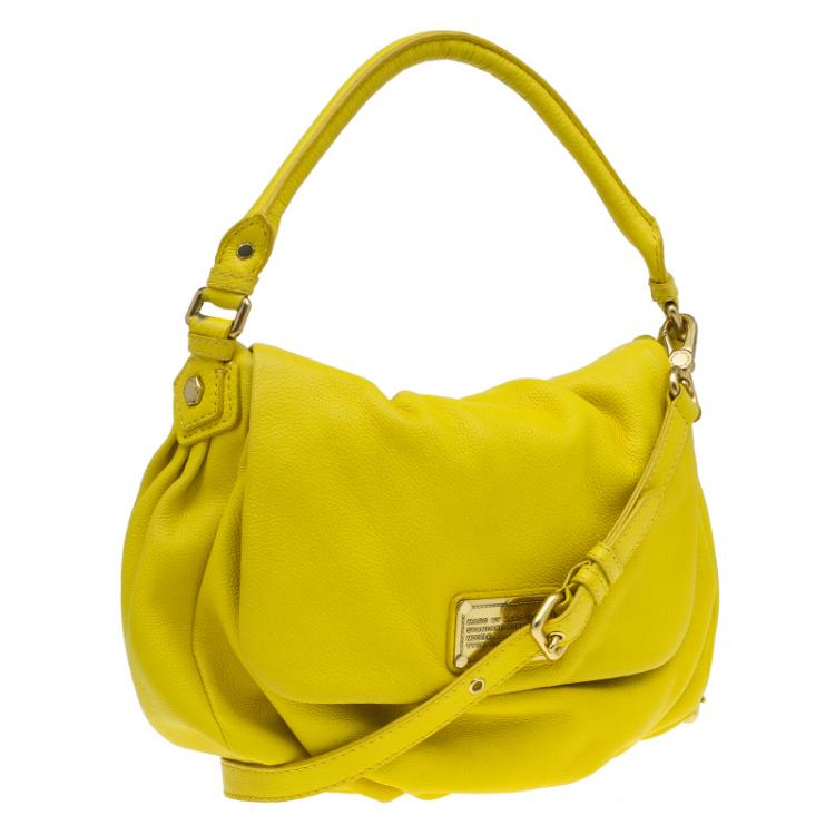 Pre Owned Marc by Marc Jacobs Yellow Leather Classic Q Lil Ukita Satchel