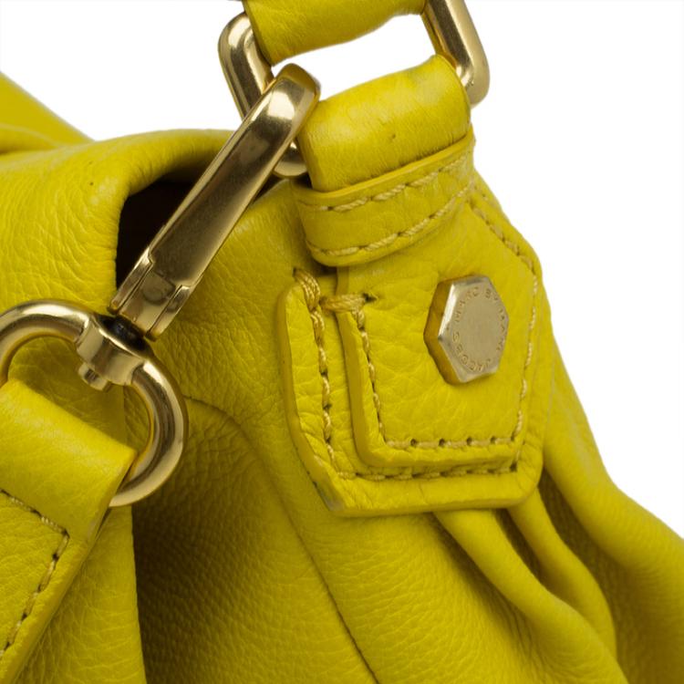 Pre Owned Marc by Marc Jacobs Yellow Leather Classic Q Lil Ukita Satchel