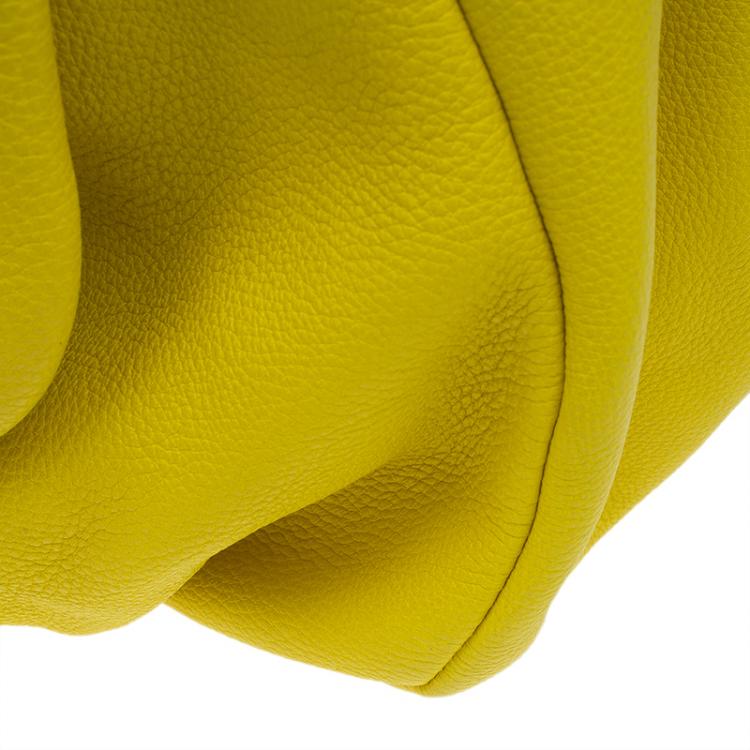 Pre Owned Marc by Marc Jacobs Yellow Leather Classic Q Lil Ukita Satchel