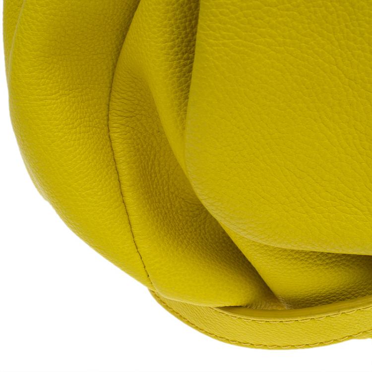 Pre Owned Marc by Marc Jacobs Yellow Leather Classic Q Lil Ukita Satchel