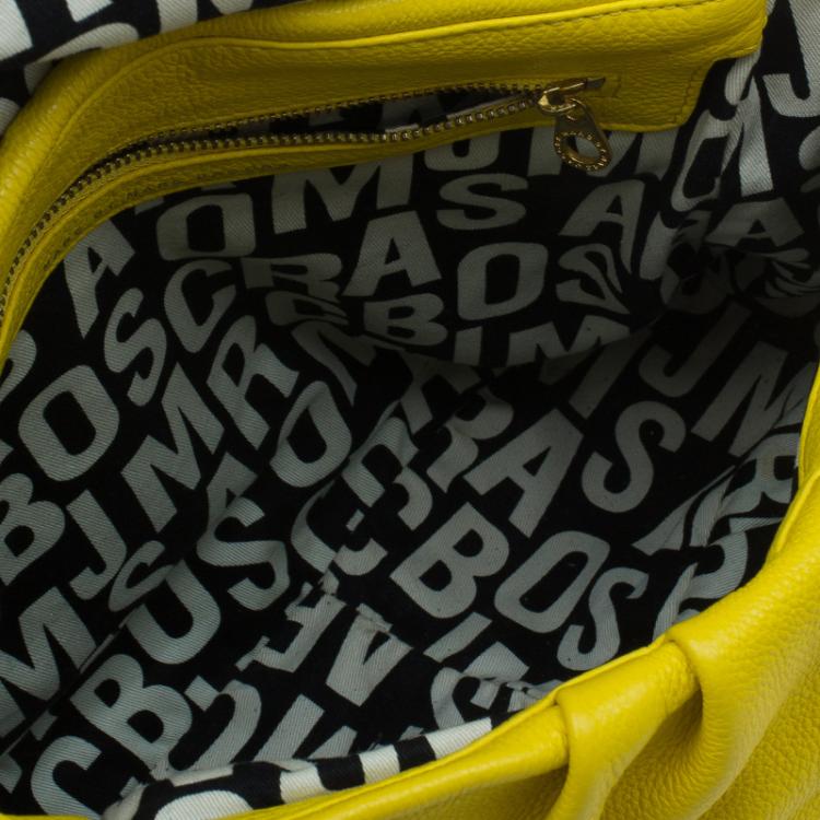 Pre Owned Marc by Marc Jacobs Yellow Leather Classic Q Lil Ukita Satchel