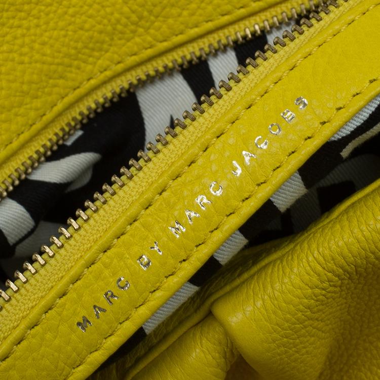 Pre Owned Marc by Marc Jacobs Yellow Leather Classic Q Lil Ukita Satchel