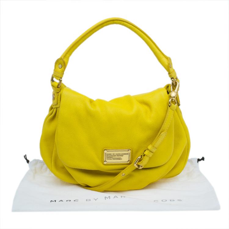 Pre Owned Marc by Marc Jacobs Yellow Leather Classic Q Lil Ukita Satchel